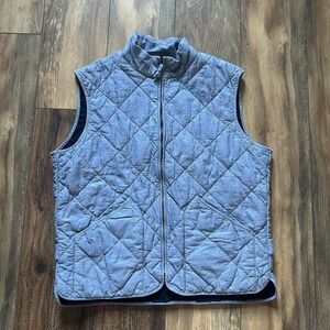 J Crew Factory Walker Vest Quilted Preppy Layer Fall Transitional Navy XL